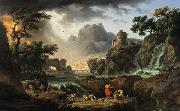 Claude-joseph Vernet, Mountain Landscape with Approaching Storm